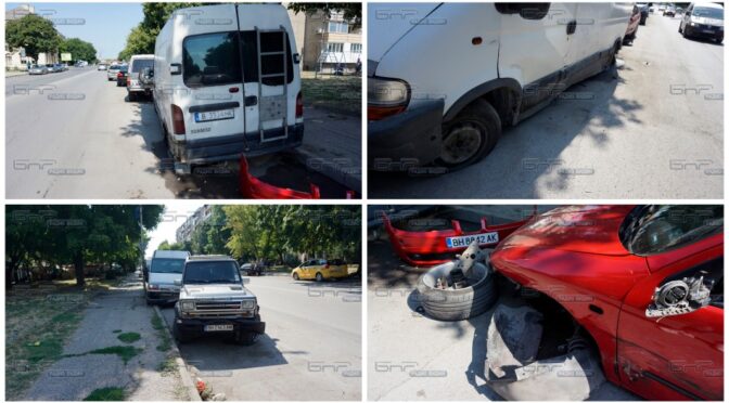 Младеж блъсна шест паркирани коли във Видин