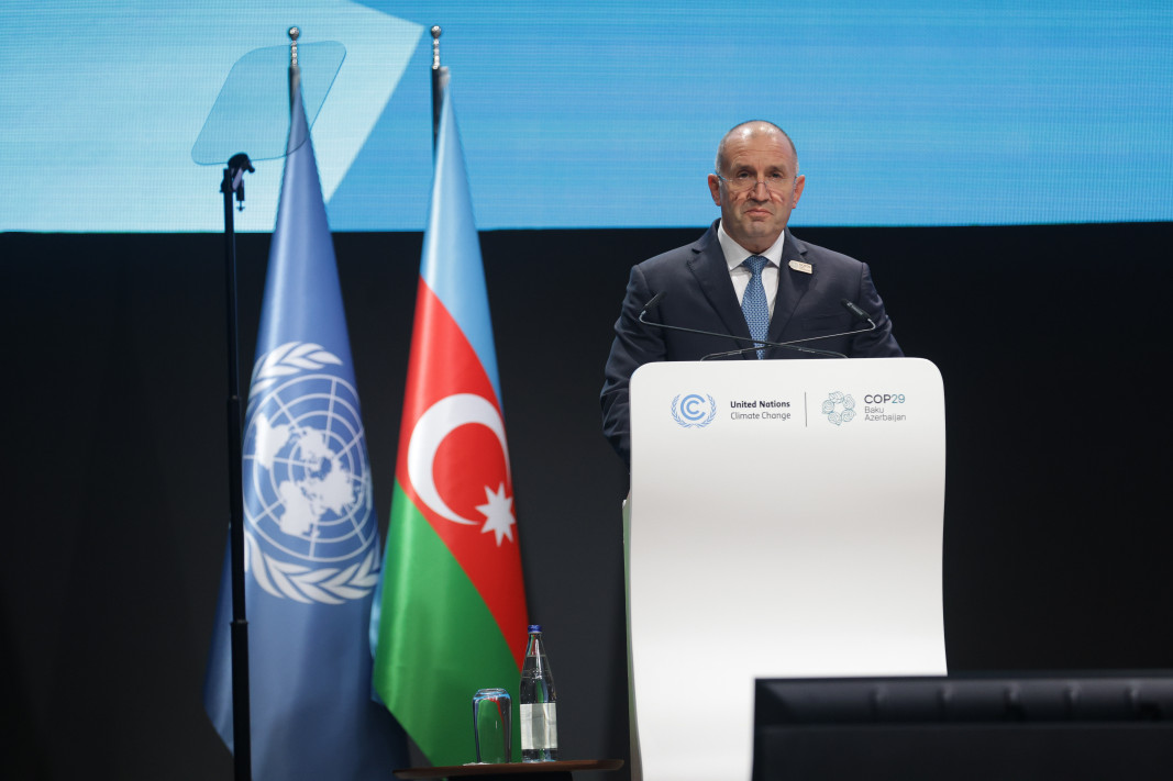 Радев открива форум в българския павилион на COP29