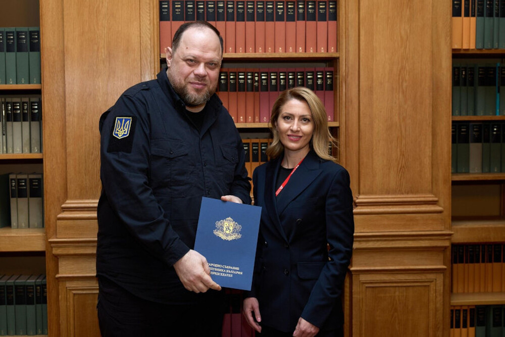 Председателят на НС Рая Назарян разговаря с председателя на Върховната рада на Украйна Руслан Стефанчук