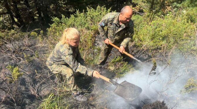 Продължава гасенето на пожара в Рила