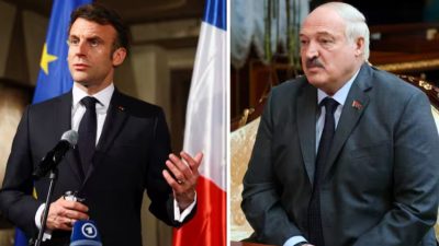 Макрон: Лукашенко да се въздържа от намеса в руско-украинския конфликт