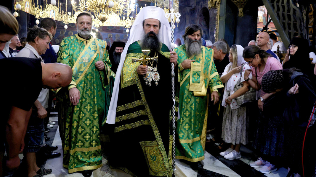 Патриархът оглави литургията в Рилския манастир