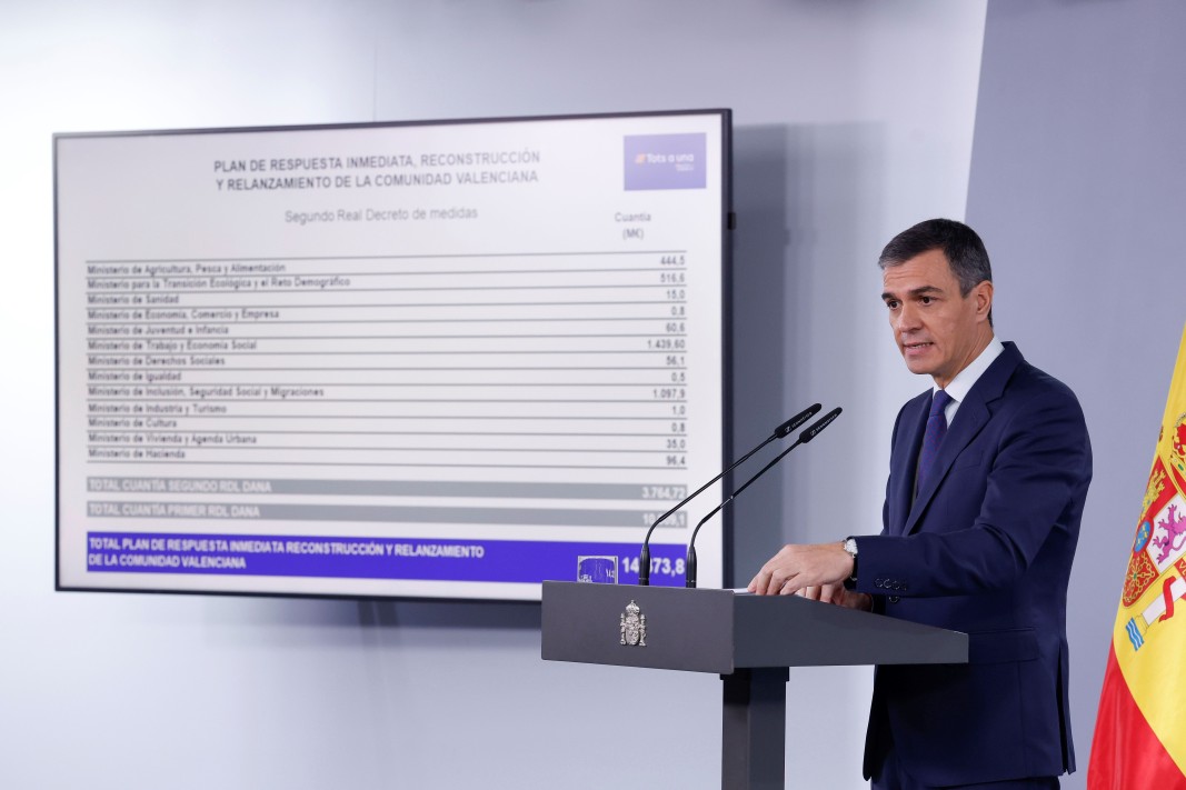 Испанското правителство отпуска още 3,76 млрд. евро за пострадалите от наводненията региони