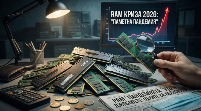 RAM кризата през 2026: „Паметната пандемия“ удря джобовете на потребителите