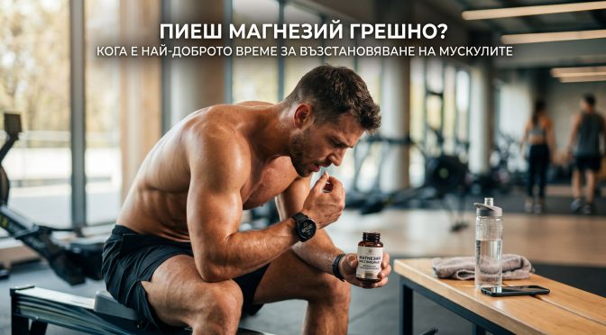 Пиеш магнезий грешно? Кога е най-доброто време за възстановяване на мускулите