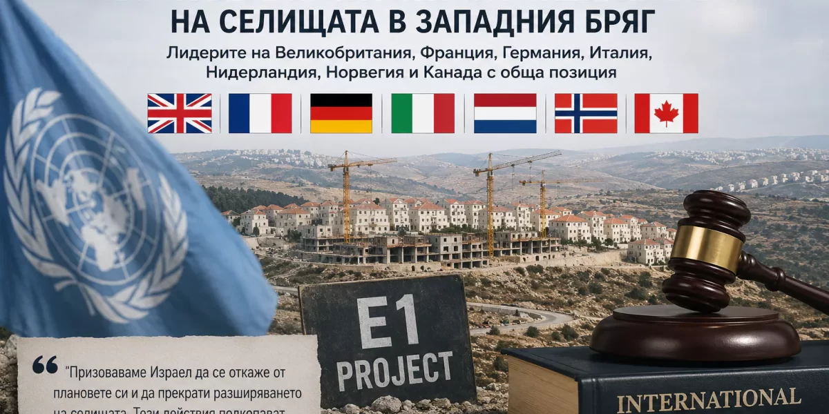 Лидерите на Великобритания, Франция, Германия, Италия, Нидерландия, Норвегия и Канада с обща позиция срещу проекта E1